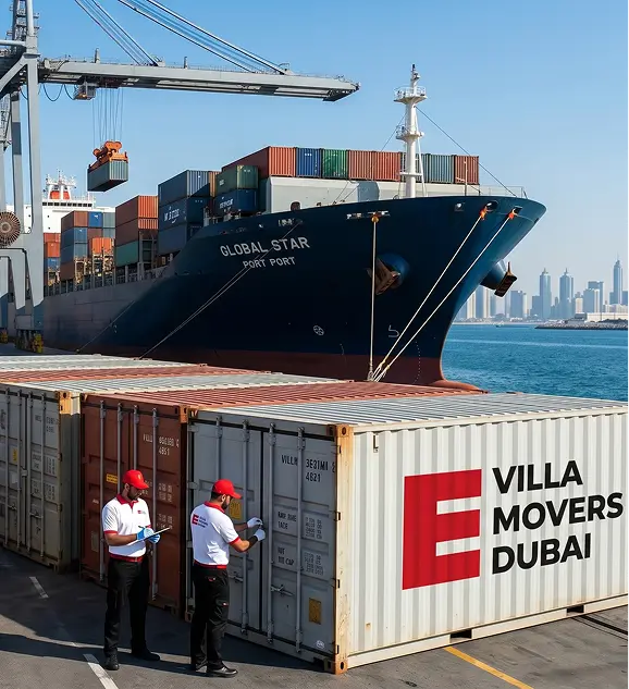 Evillamovers Dubai documented moving process